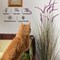 Artificial 5ft 2-Pack Horsetail Reed Grass, 59in Tall Artificial Indoor Outdoor Fake Grass Plant, Home Office Décor Artificial Plants in Pot Faux Plant Greenery, Wedding Decor, Purple
